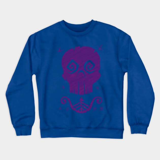 Skull Page Crewneck Sweatshirt by FuchsiaNeko